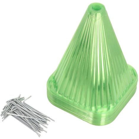 Confezione da 30 campanelle di plastica riutilizzabili – Protezioni per piante a forma di campana contro animali da giardino, lumache, uccelli e galline