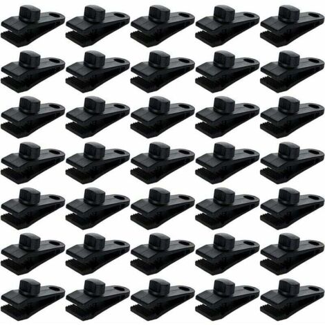 Confezione da 30 clip per teloni da tenda, morsetto per teloni con bloccaggio, clip per teloni, morsetto per tenda da sole, teloni, coperture per roulotte, coperture per piscine