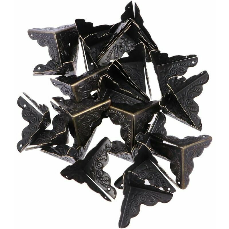 Confezione da 30 protezioni angolari in metallo