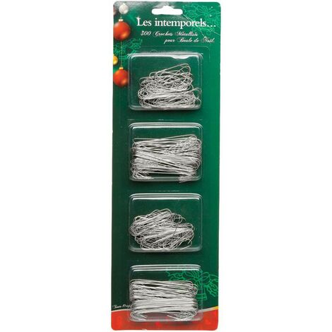 Confezione da 300 ganci a sfera metallici - Argento - Feeric lights & christmas