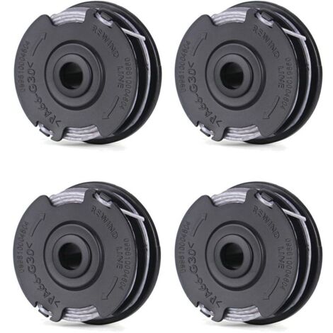 Confezione da 4 bobine di filo di ricambio da 6 m per decespugliatori Bosch Art 24 27 30 30-36 LI, codice articolo F016800351
