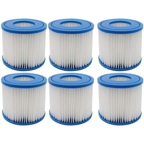 Confezione da 4 cartucce filtro per piscina di tipo D e VII, cartucce filtro di ricambio compatibili con Summer Waves