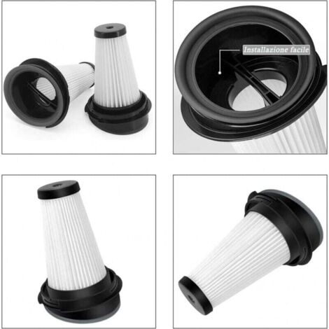 Confezione da 4 filtri di ricambio per aspirapolvere Rowenta X-pert 3.60 X-Pert 160 RH72xxx RH6921WO RH6933WO RH6971WO RH6974WO ZR005202