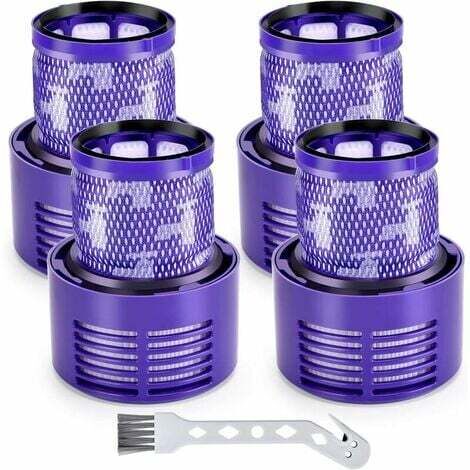 Confezione da 4 filtri per aspirapolvere senza fili Dyson V10 Motorhead Cyclone Animal Absolute SV12. Sostituisce DY-969082-01.