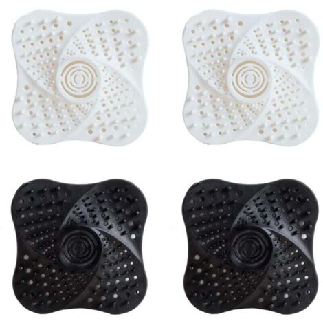 Filtri Silicone Forma Stella Per Doccia - Raccogli Capelli, Bianco, Coppia - Foto 5