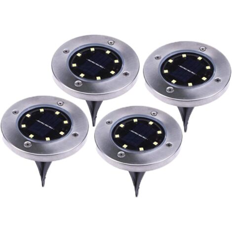 Confezione da 4 lampioni solari generici per esterni, luci solari a LED impermeabili IP65, illuminazione paesaggistica per giardino, cortile, vialetto