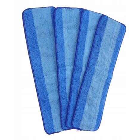 Confezione da 4 panni per mocio blu navy per la pulizia dei pavimenti