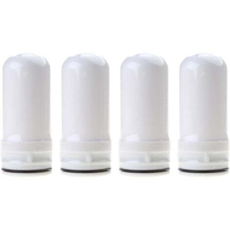 Confezione da 4 pratici filtri di ricambio per rubinetto da cucina in ceramica, filtro a carbone attivo, cartuccia filtrante per declorazione