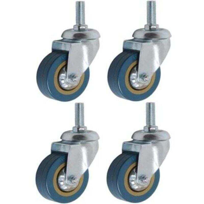 Image of Confezione da 4 ruote girevoli per mobili da 360°, 75 mm, M10, per impieghi gravosi