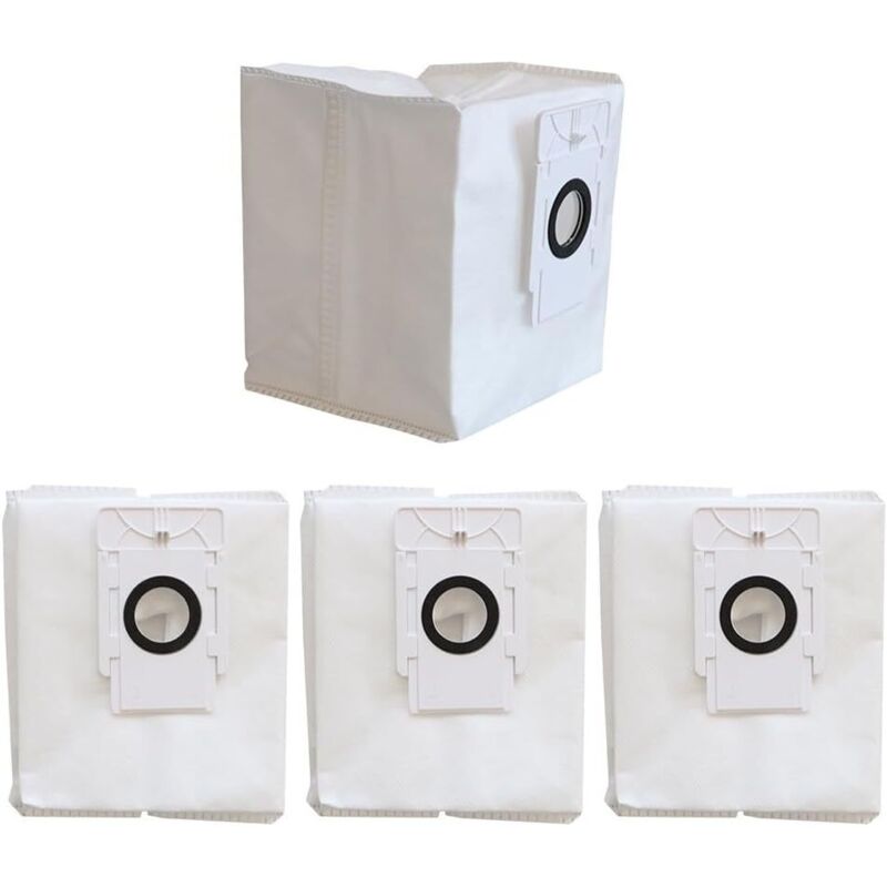 Confezione da 4 sacchetti per la polvere per robot aspirapolvere EZVIZ con stazione base RC3 Plus, RE4 Plus/RE4 Plus, RE5 Plus