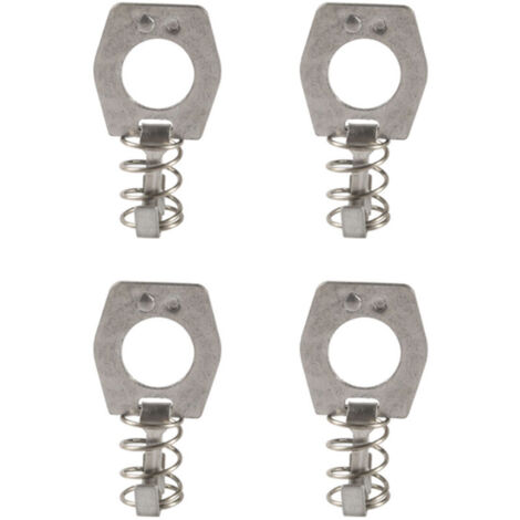 Confezione da 4 serrature per porta scaldabagno a molla, chiavistello per scaldabagno per camper, parte superiore dello scaldabagno, copertura in acciaio inossidabile per scaldabagno.