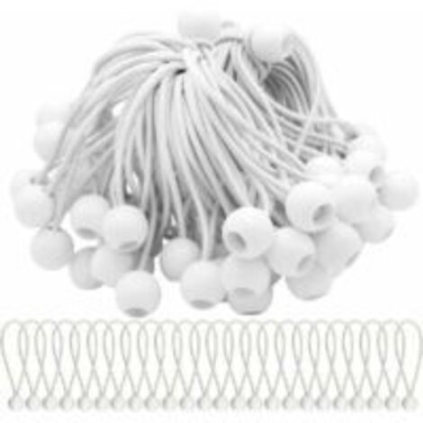 Confezione da 40 corde elastiche con palline Corde elastiche Palline elastiche per tendoni, tende, striscioni e teloni