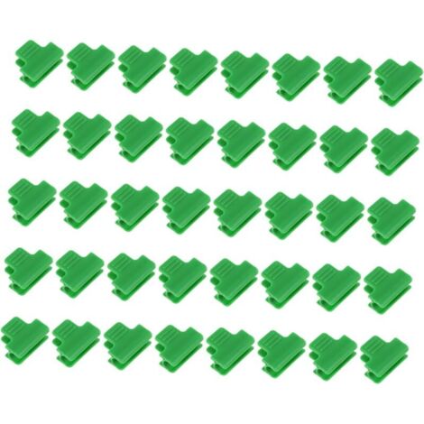 Confezione da 40 fascette stringitubo per serre, fascette per tubi, fascette per film, teli ombreggianti, fascette per piante, accessori per serre, clip di supporto per giardino