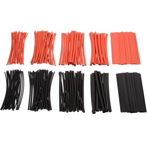 Confezione da 4000 guaine termorestringenti in poliolefina. Guaine termorestringenti assortite per cavi. Bobina di filo isolato.