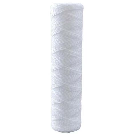 Confezione da 5 cartucce filtranti da 5 micron e 25,4 cm per la filtrazione universale dei sedimenti. Ricambio universale. Prefiltro a osmosi inversa in polipropilene.