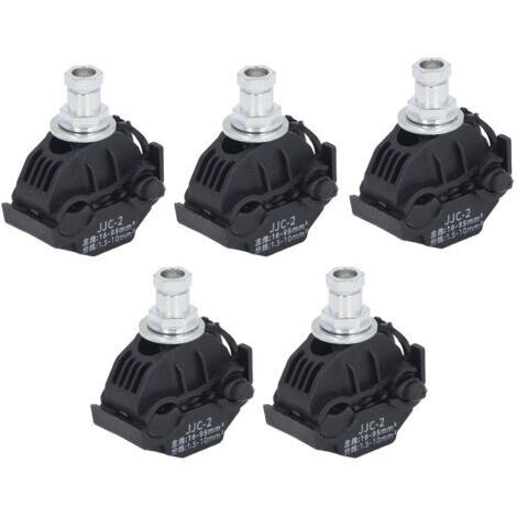 Confezione da 5 connettori perforanti per isolamento da 1 kV, clip anti-spoliazione, splitter per cavi alta/bassa tensione JJC 2