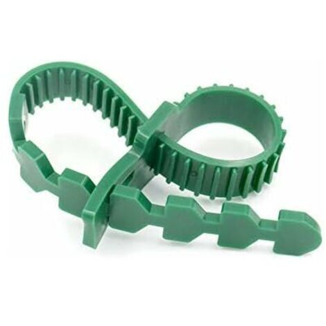 Confezione da 5 fascette per alberi da 24 cm, fascette per arbusti resistenti, fascette per alberi da giardino regolabili con bloccaggio per il supporto di piante di rose e arbusti