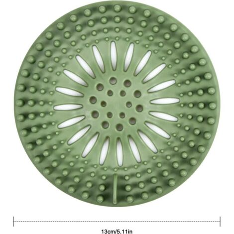 Confezione da 5 filtri per lavandino in silicone, filtro doccia per capelli, filtro doccia per catturare capelli, coperture di scarico doccia, filtro di scarico doccia, filtro di scarico per