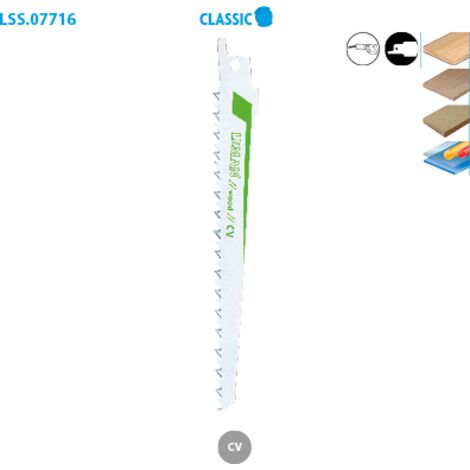 Confezione da 5 lame per sega a sciabola per taglio a immersione in legno Classic