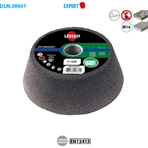 Confezione da 5 mole a ciotola in bakelite per pietra Expert ø 130/100, grano 80, spessore 55 mm