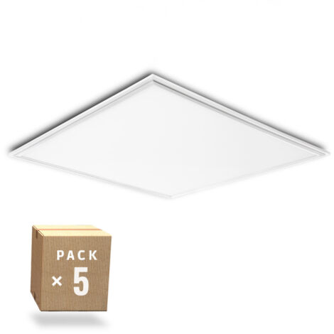 Confezione da 5 Pannelli LED Superslim 36W 3623Lm 4200ºK Cornice Bianca 60x60Cm 40.000H [HO-PANMB59559536W-W-PK5-AP]