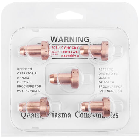 Confezione da 5 ugelli per taglio al plasma 120A 9-8253 per torcia da taglio SL60-100