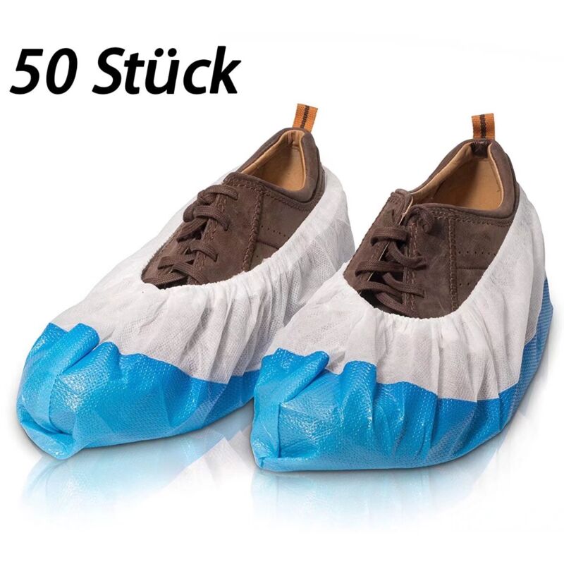 Confezione da 50 copriscarpe ultra resistenti agli strappi (16-44)