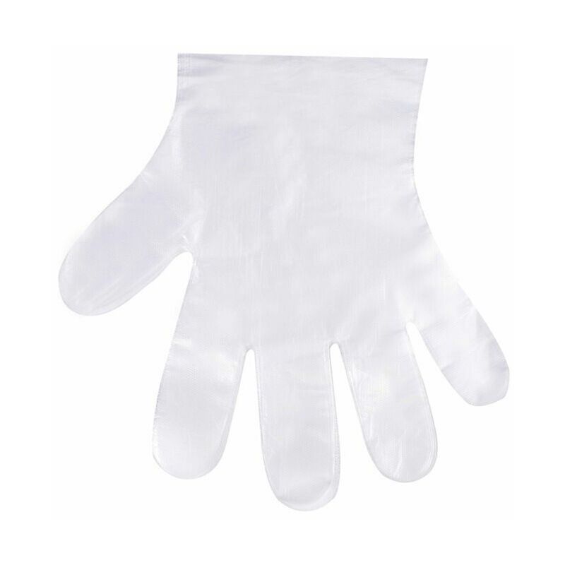 Confezione da 500 guanti monouso in plastica pe
