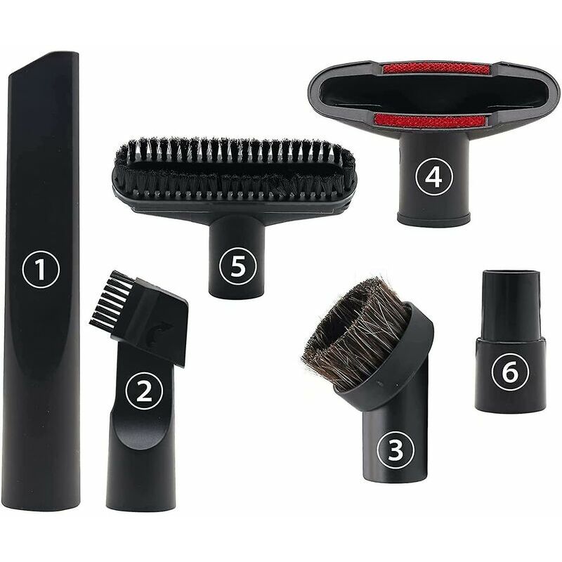 Confezione da 6 accessori per aspirapolvere