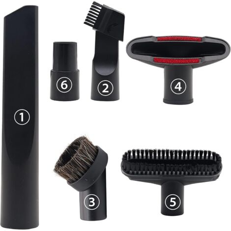Confezione da 6 accessori per aspirapolvere: spazzola per la pulizia dei pavimenti in legno con adattatore per tubo standard da 32 mm a 35 mm