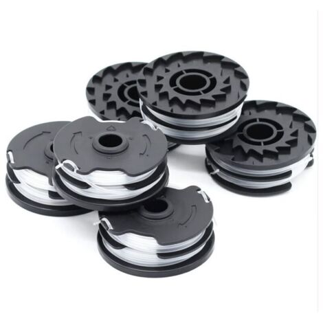 Confezione da 6 bobine di filo di ricambio per decespugliatore a batteria LIDL Parkside PRTA 20-Li A1, B2, C3, PRT 550 A1, A3, PRT 300 A1 - 2 x 4 m 1,6 mm