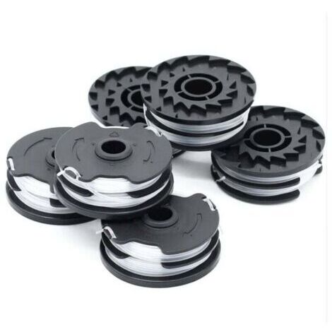 Confezione da 6 bobine di filo di ricambio per decespugliatori a batteria LIDL Parkside PRTA 20-Li A1, B2, C3, PRT 550 A1, A3, PRT 300 A1 - 2 x 4 m 1,6 mm
