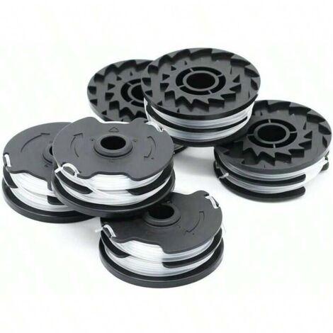Confezione da 6 bobine di filo di ricambio per decespugliatori a batteria LIDL Parkside PRTA 20-Li A1, B2, C3, PRT 550 A1, A3, PRT 300 A1 - 2 x 4 m, diametro 1,6 mm