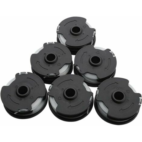 Confezione da 6 bobine di filo di ricambio per decespugliatori LIDL Parkside PRTA 20-Li A1 / B2 / C3 27FT/8.3M Accessori per decespugliatori per PRT 300 A1, PRT 550 A1/A3