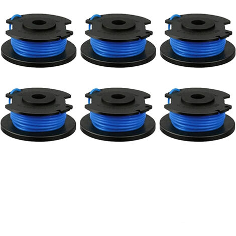 UGREAT Confezione da 6 bobine di ricambio per decespugliatore Green Works - Bobina di filo da 8,3 m - Bobina di filo da 1,65 mm,AAFGVC