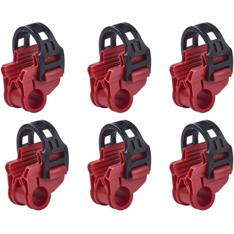 Confezione da 6 ganci di ricambio per portabici posteriore per auto, accessori per portabici (ABS + gomma)