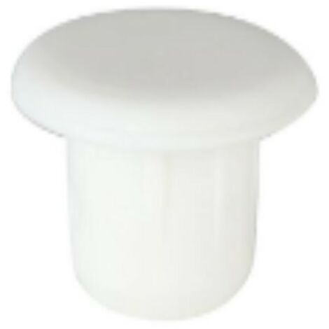 CONFEZIONE DA 6 PEZZI - TAPPI PER CHIUSURA FORI 10MM - IN PLASTICA BIANCA