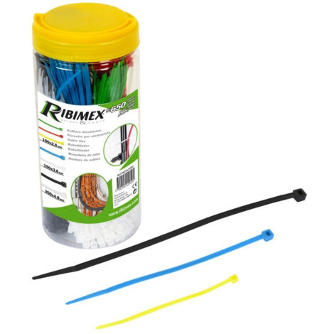 Confezione da 650 fascette di cablaggio in nylon vari colori cofanetto ribimex