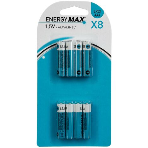 Confezione da 8 batterie alcaline lr03 - 5five