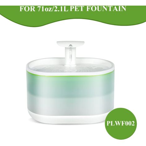 Confezione da 8 filtri per fontanella per gatti con 8 spugne, filtro di ricambio per fontanella da 71 oz/2,1 l PLWF002 Capsula per acqua per cani