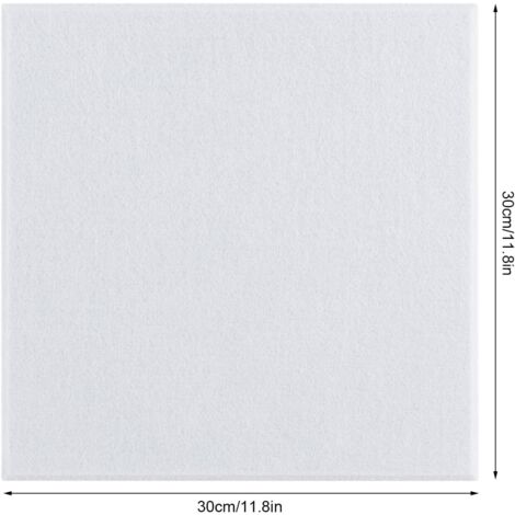 Confezione da 9 pannelli acustici autoadesivi da parete, pannello acustico ad alta densità 30 x 30 x 0,9 cm, schiuma acustica fonoassorbente per studio, ufficio, camera da letto, soggiorno, bianco