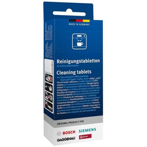 Confezione di 10 pastiglie detergenti originale - Macchinette da caffe, Caffettiera, Caffettiere a filtro, Macchinette espresso - BOSCH - 2233704242001065756