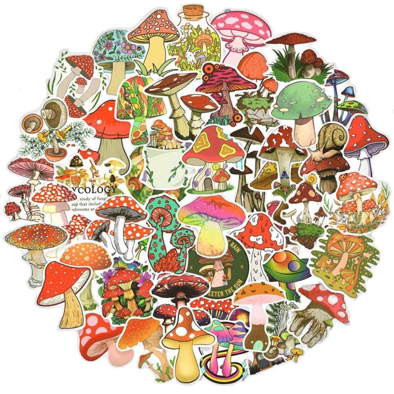 Image of Confezione di adesivi - Funghi