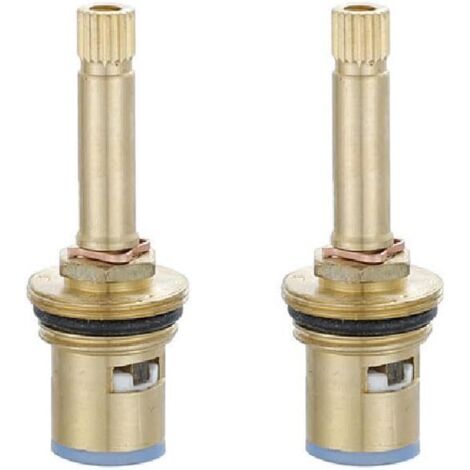 confezione di valvole a cartuccia per rubinetto, stelo in ottone da 20 mm, parti di ricambio per rubinetti per lavandini da cucina e da bagno, colore casuale (76 mm)
