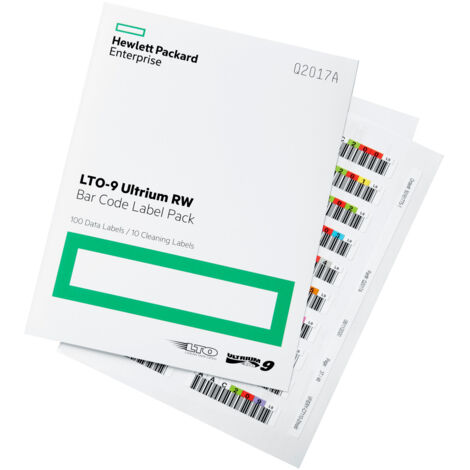 Confezione etichette Hp LTO-9 Ultrium RW Q2017A con codice a barre [Q2017A]