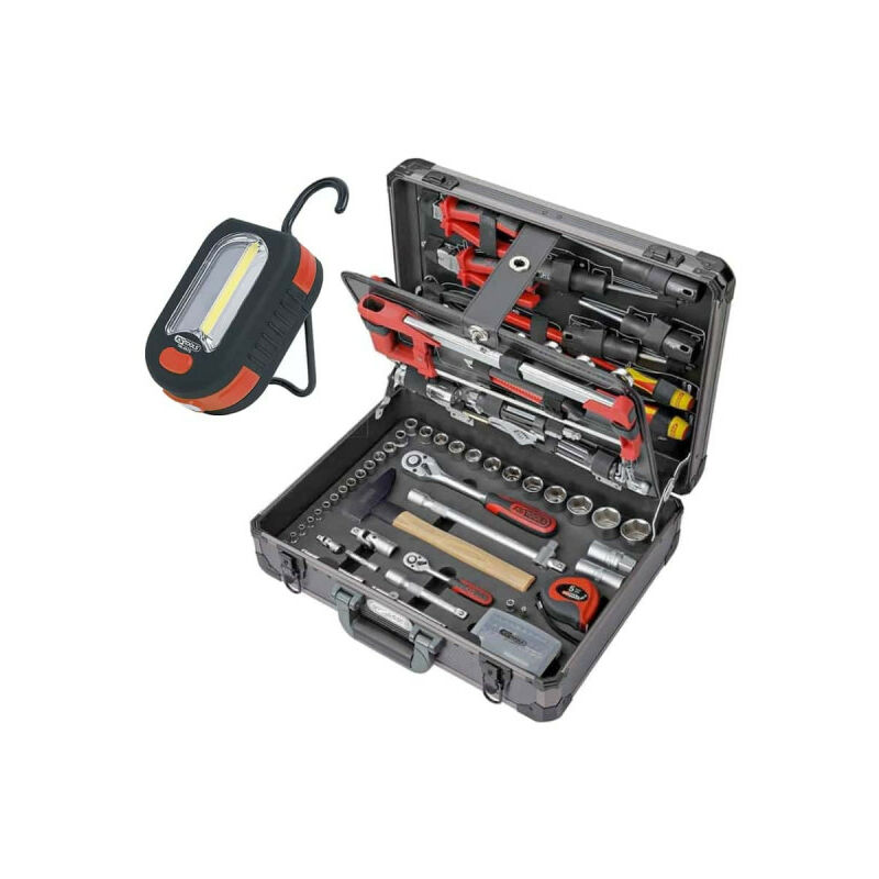 Image of Confezione ks tools Ultimate Tool Set Ultimate Tool Set - 131 pezzi - 922.0731 - Lampada portatile a led - 200 lumen - 1