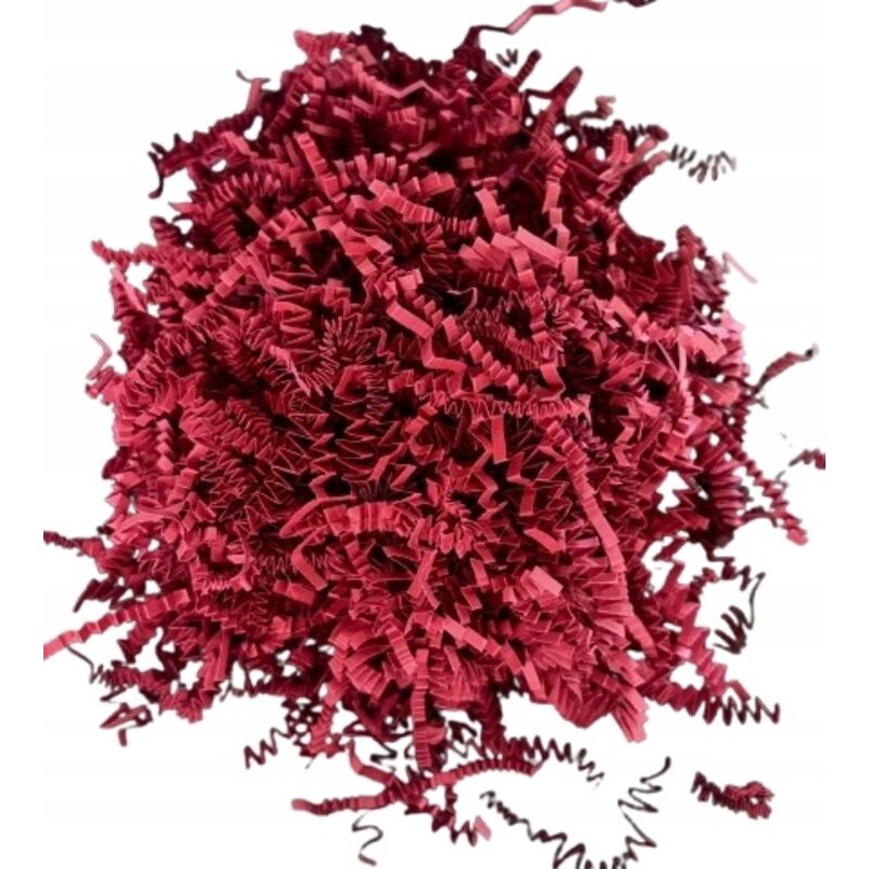 Confezione regalo con ripieno di carta decorativa bordeaux da 1 kg di scaglie ecologiche