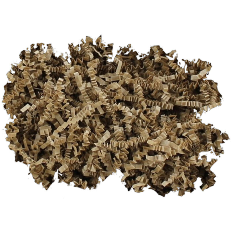 Confezione regalo in carta kraft con ripieno decorativo da 100 g di patatine ecologiche