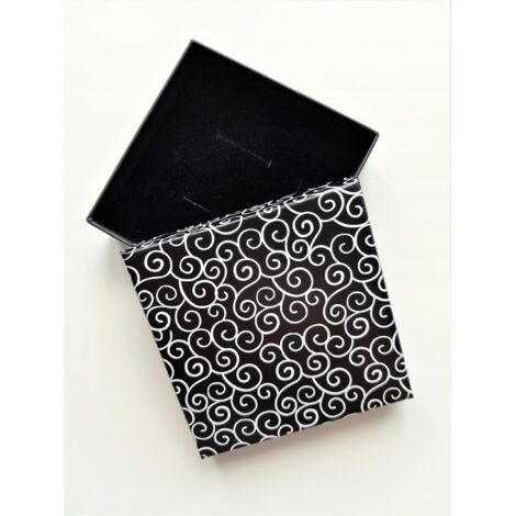 confezione regalo scatola nera 8,5 x 8,5