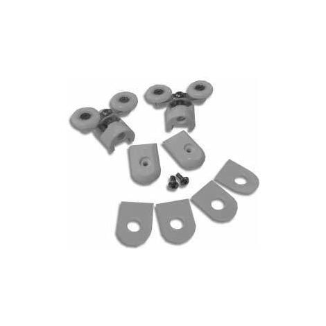 Confezione rotelle e Cuscinetti Superiori Novellini samoa king R03BOALSU1  Cromo